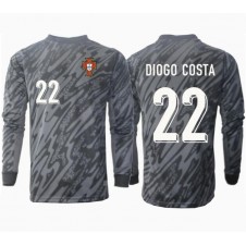 Portugal Diogo Costa #22 Målvakt Bortatröja EM 2024 Långa ärmar